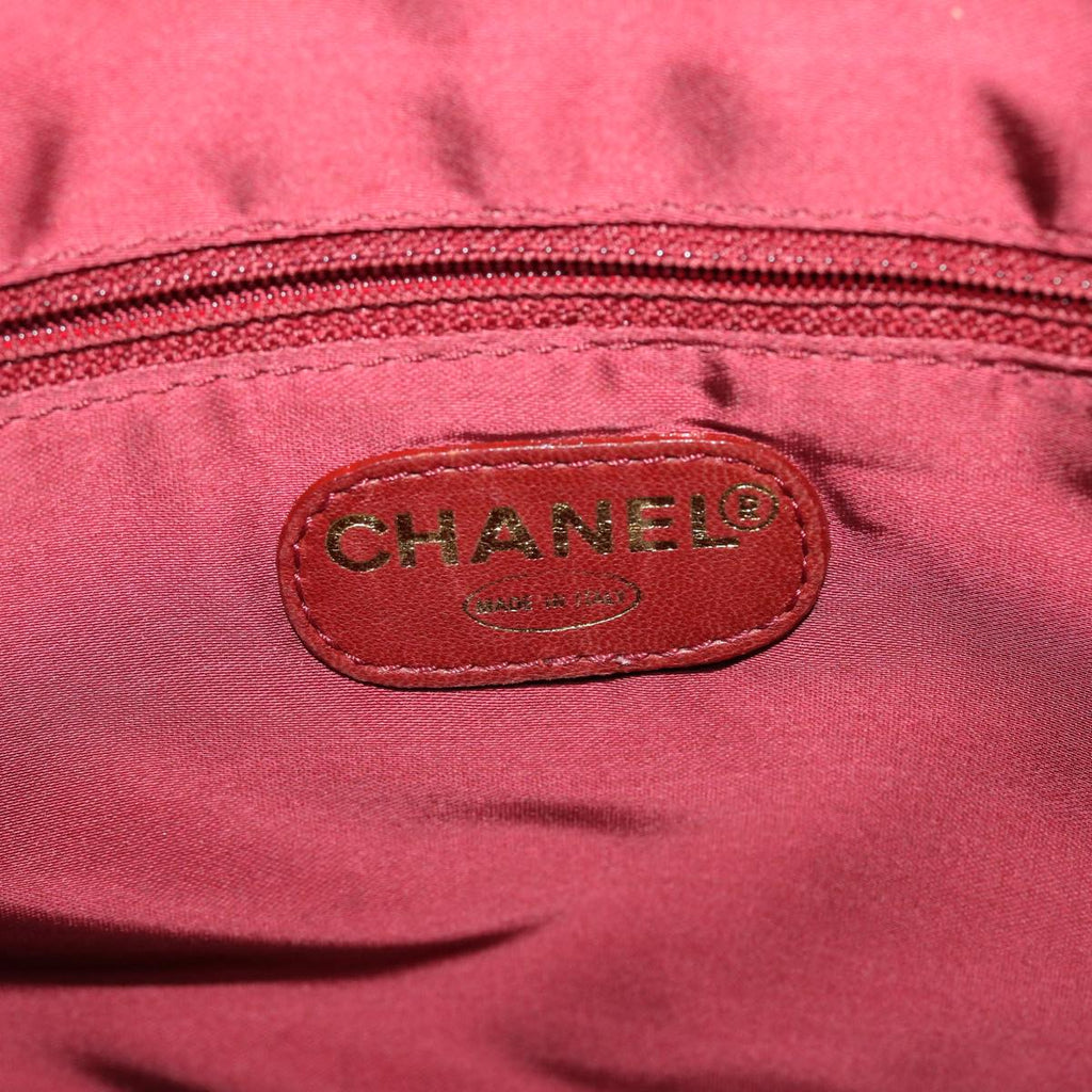 CHANEL Shoulder Bag Caviar Skin Red CC  45089