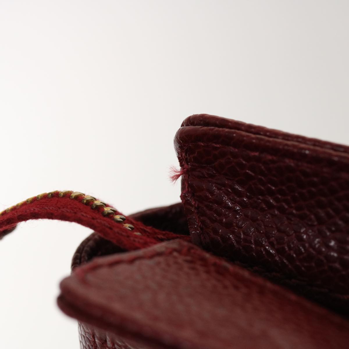 CHANEL Shoulder Bag Caviar Skin Red CC  45089