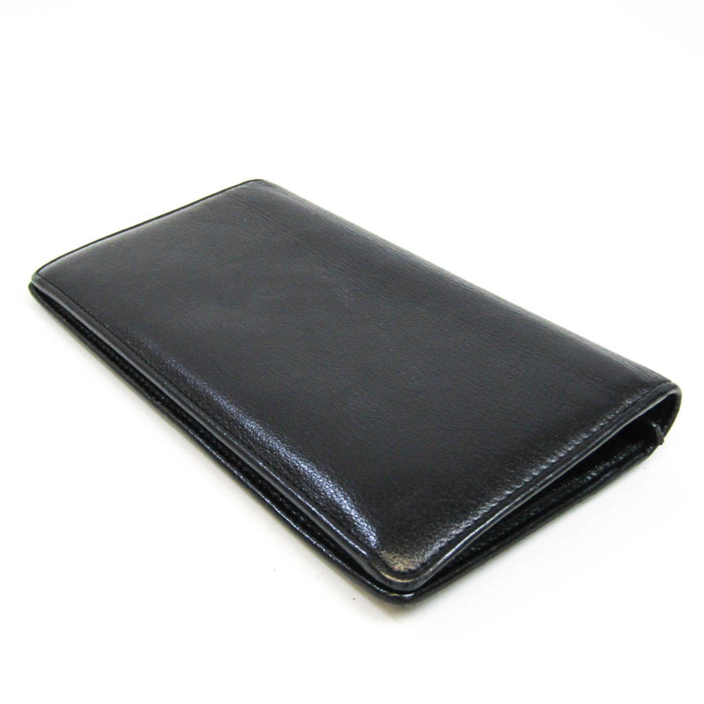 Chanel Black Leather Camellia wallet accessories