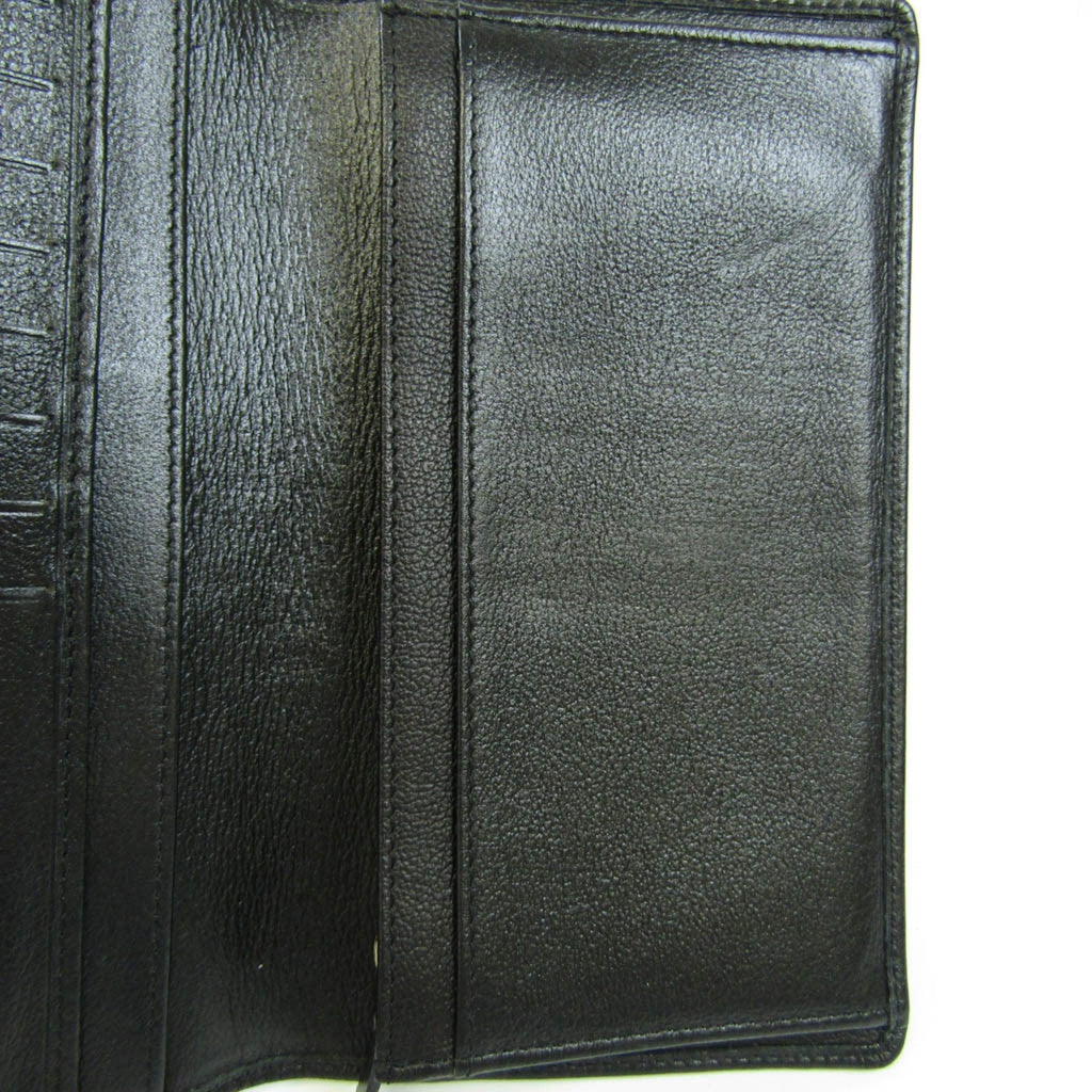 Chanel Black Leather Camellia wallet accessories