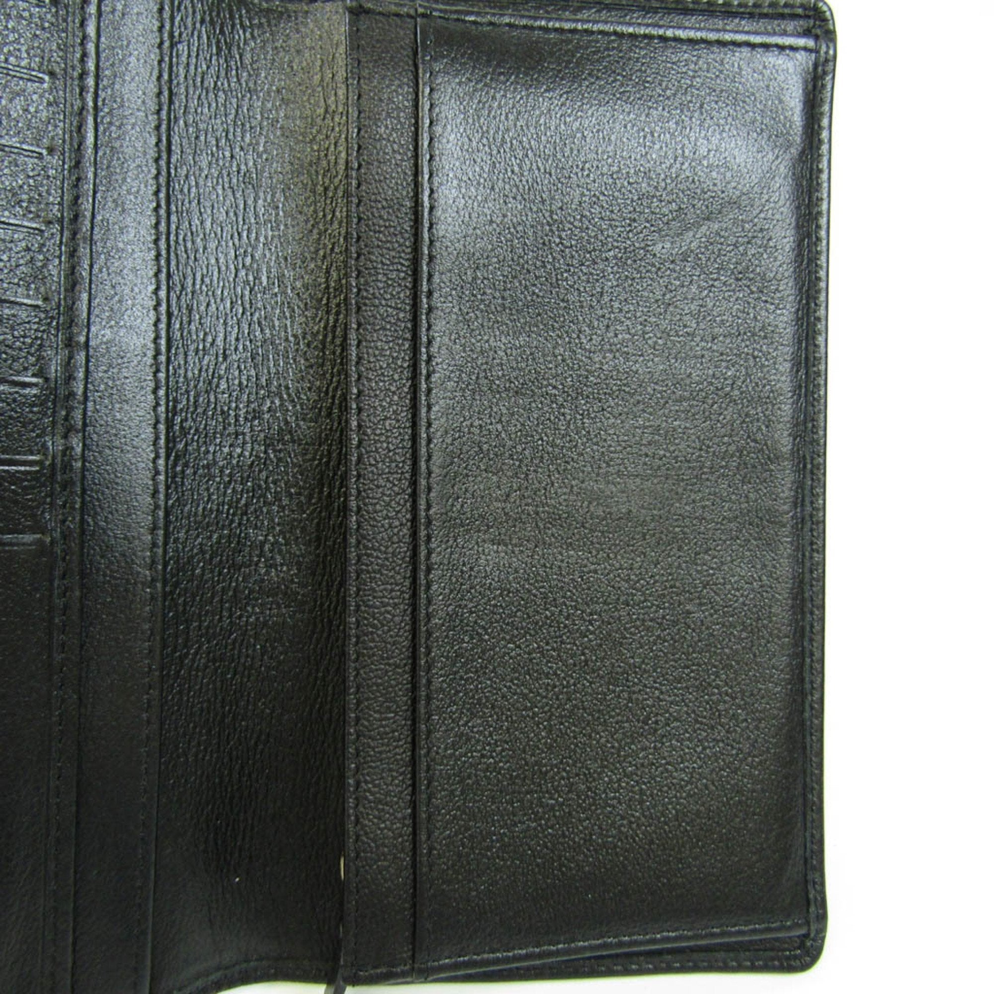 Chanel Black Leather Camellia wallet accessories