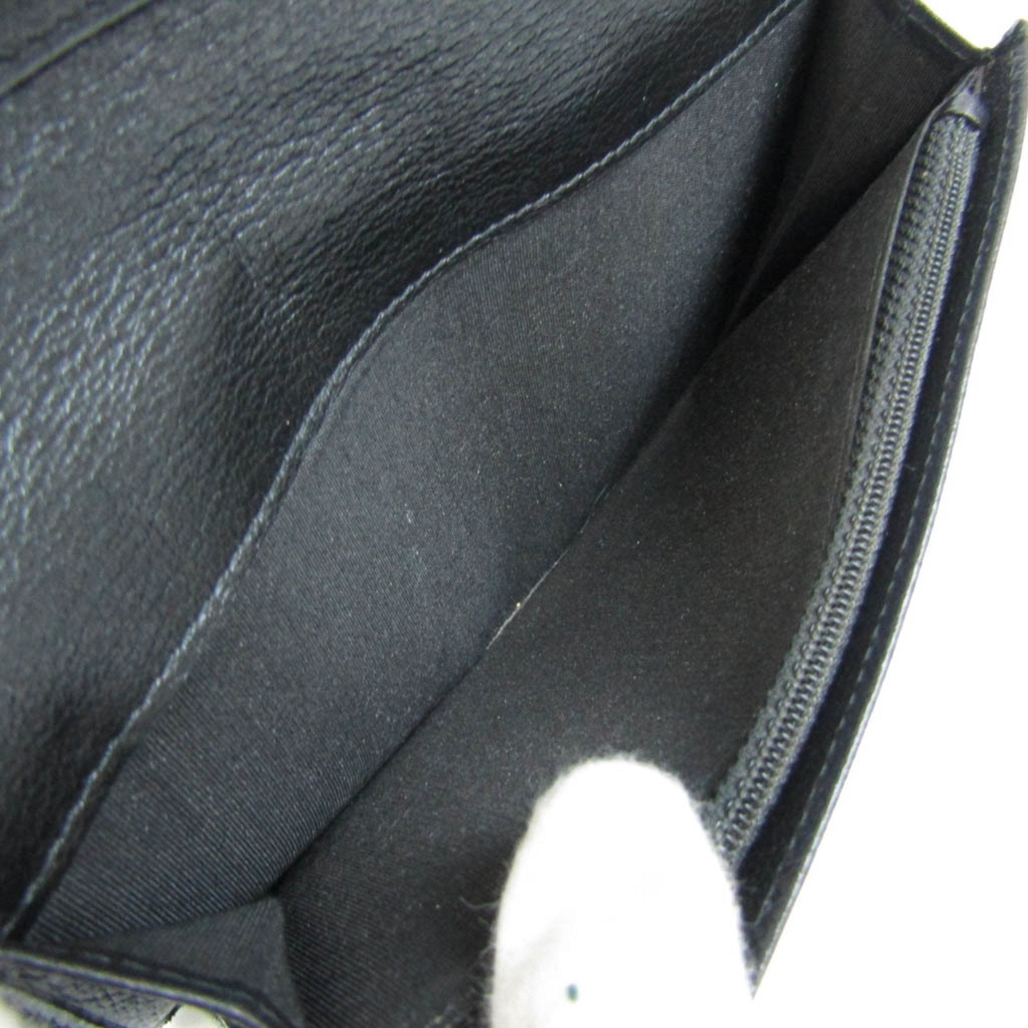 Chanel Black Leather Camellia wallet accessories