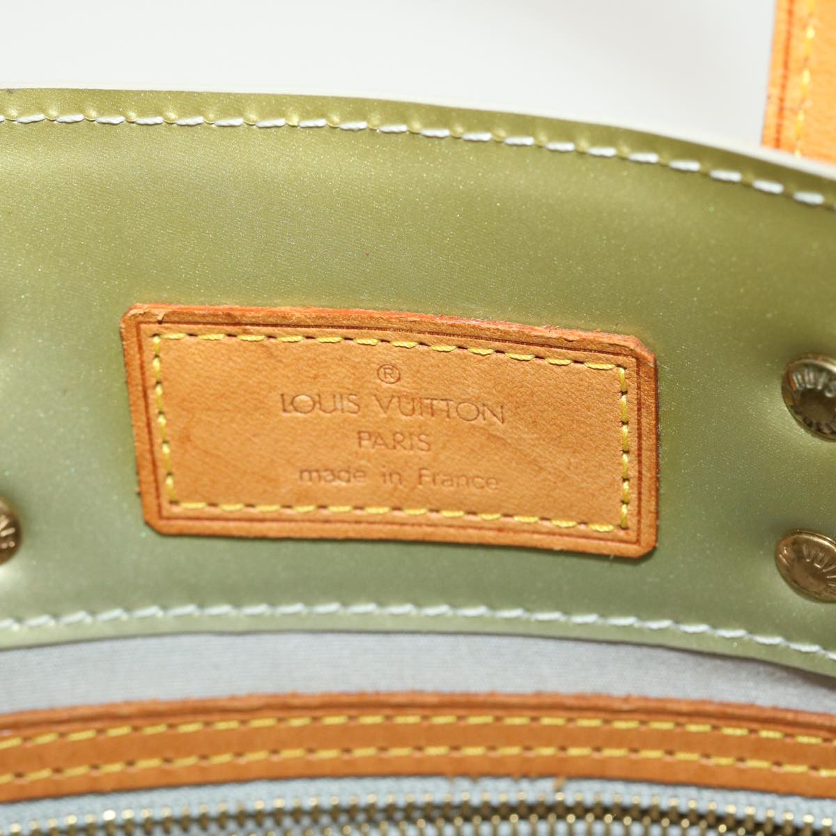 LOUIS VUITTON Monogram Vernis Reade PM Hand Bag Gris M91145 LV Auth 45332