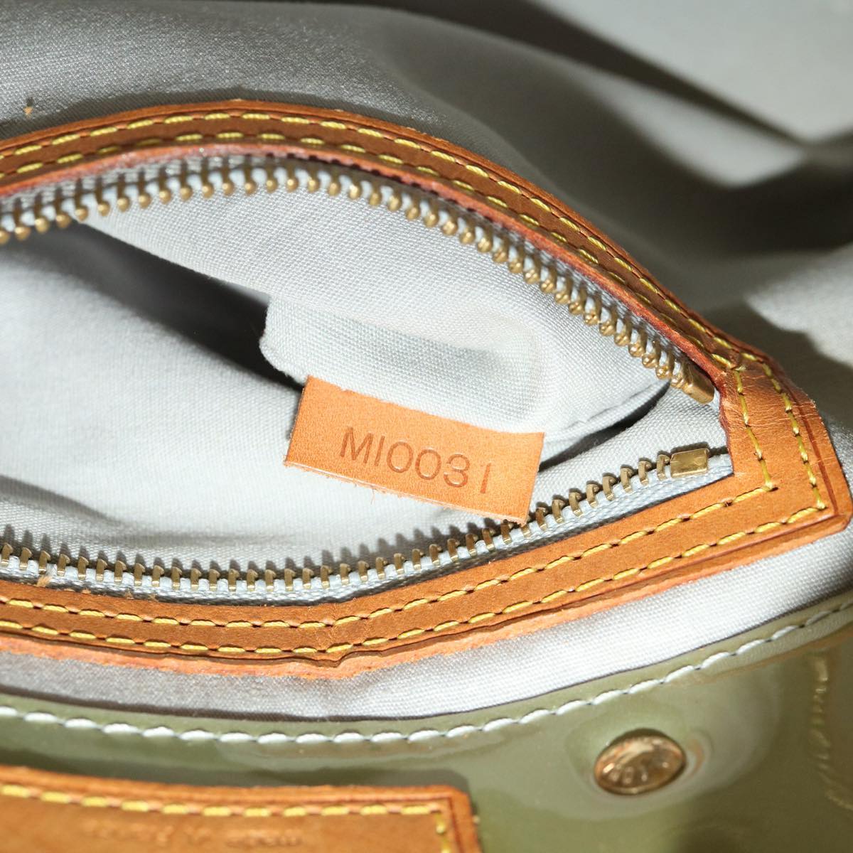 LOUIS VUITTON Monogram Vernis Reade PM Hand Bag Gris M91145 LV Auth 45332