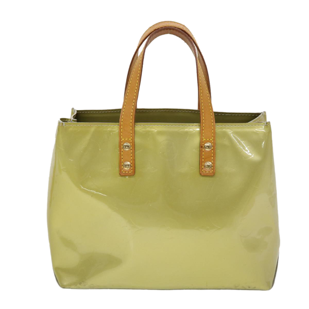 LOUIS VUITTON Monogram Vernis Reade PM Hand Bag Gris M91145 LV Auth 45332