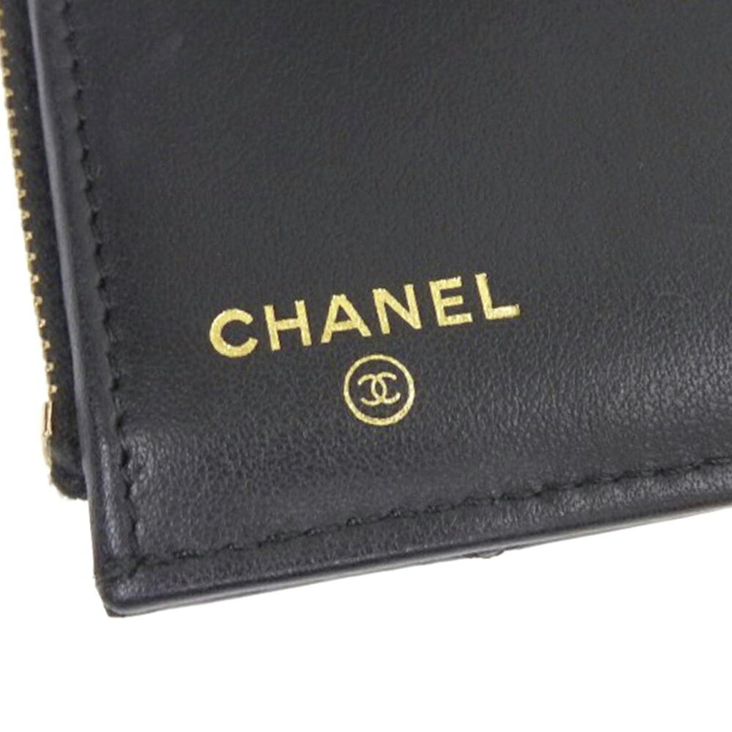 Chanel Black Leather  wallet accessories