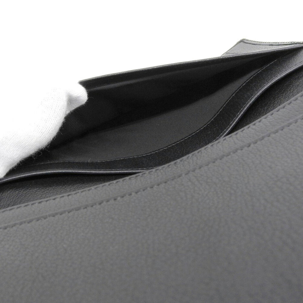Chanel Black Leather Camellia wallet accessories