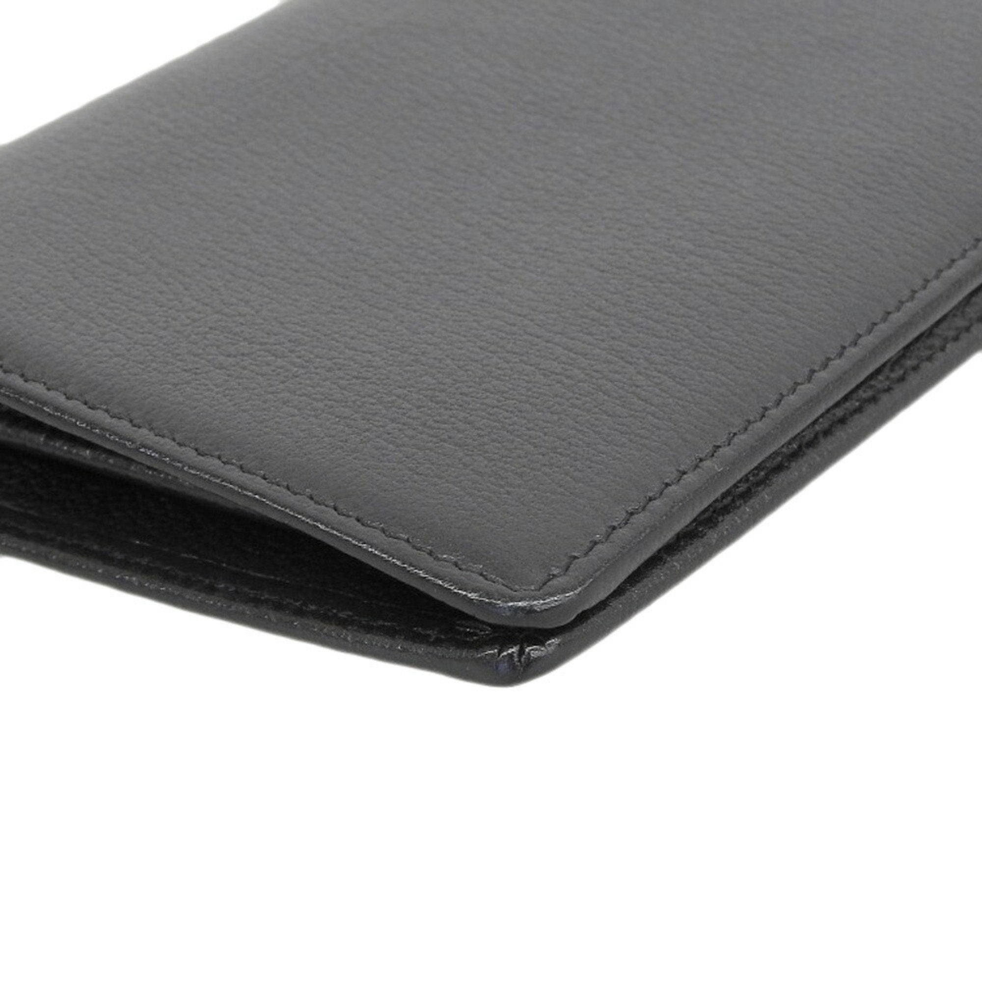 Chanel Black Leather Camellia wallet accessories