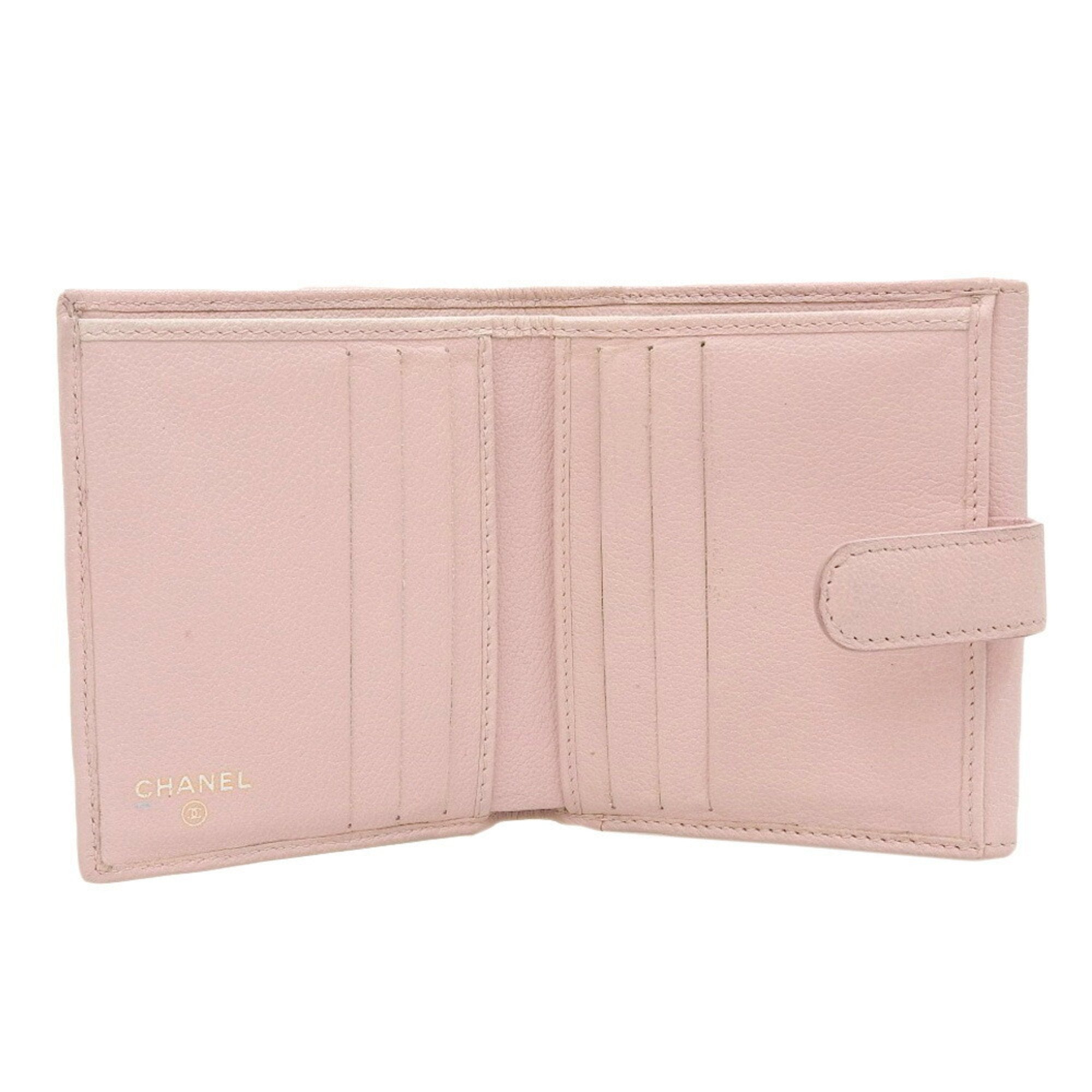 Chanel Pink Leather  wallet accessories