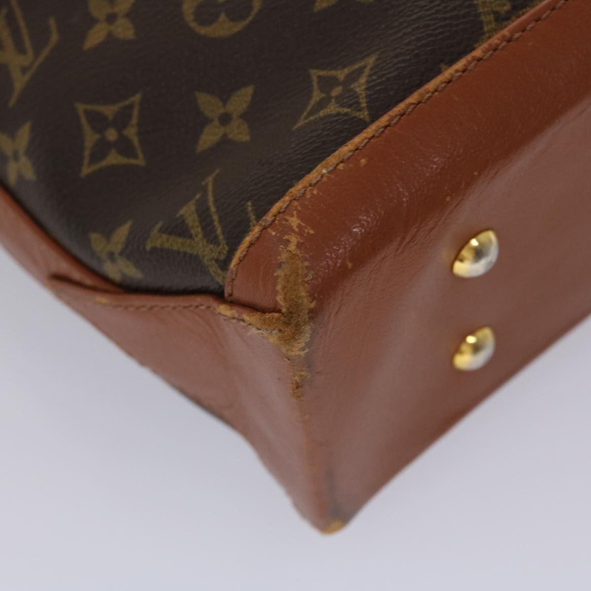 LOUIS VUITTON Monogram Sac Weekend PM Hand Bag M42425 LV Auth 45465
