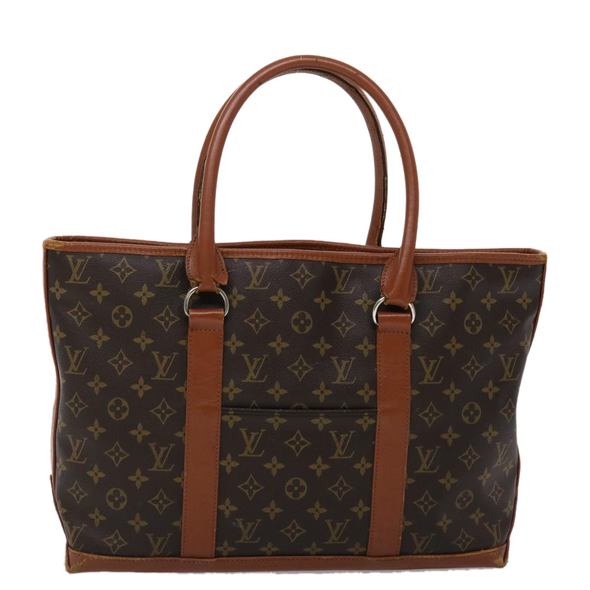 LOUIS VUITTON Monogram Sac Weekend PM Hand Bag M42425 LV Auth 45465