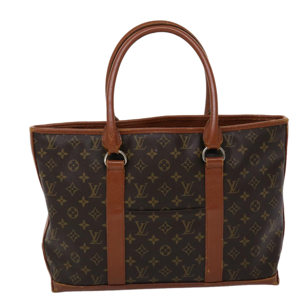 LOUIS VUITTON Monogram Sac Weekend PM Hand Bag M42425 LV Auth 45465