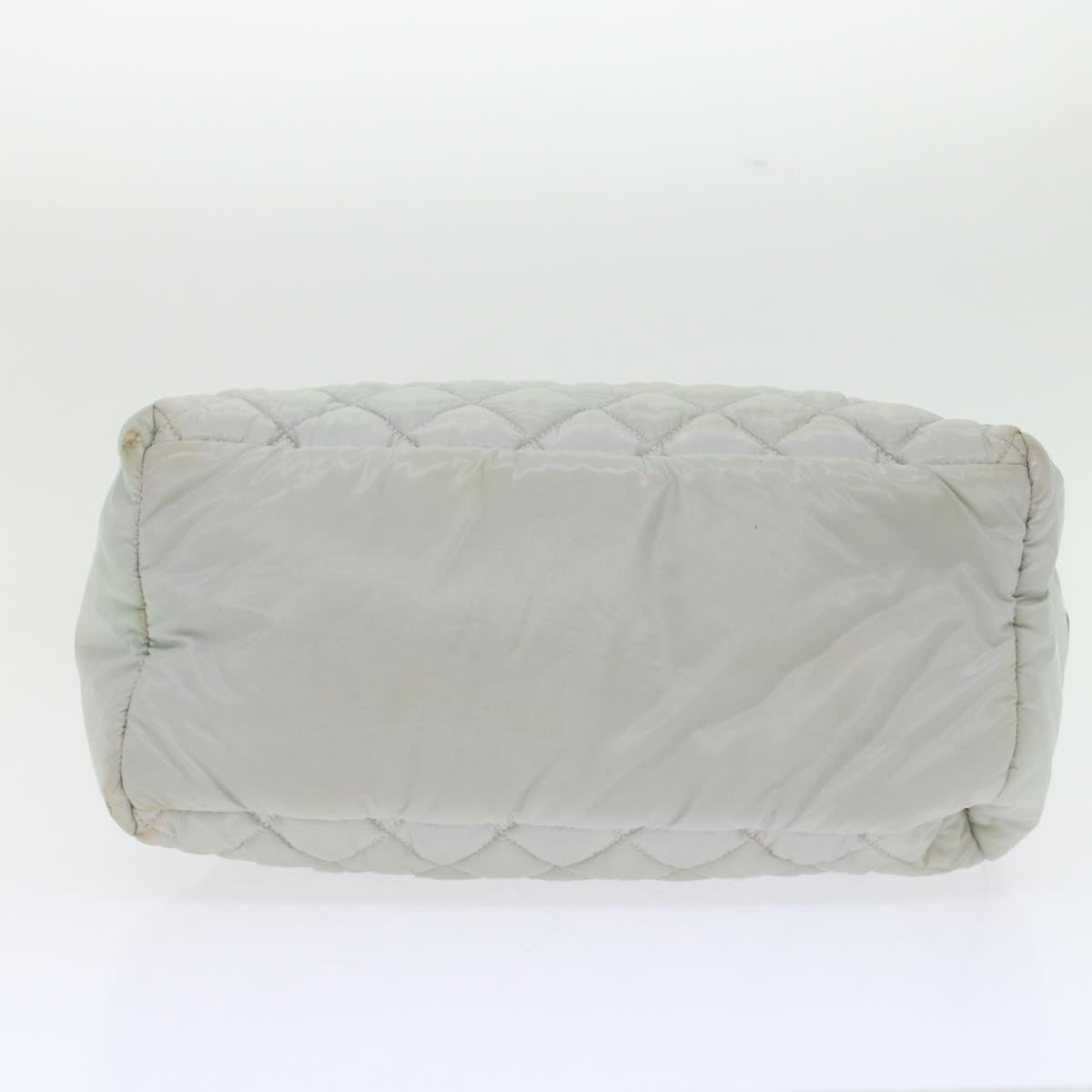 CHANEL Hand Bag Nylon Gray CC  45853