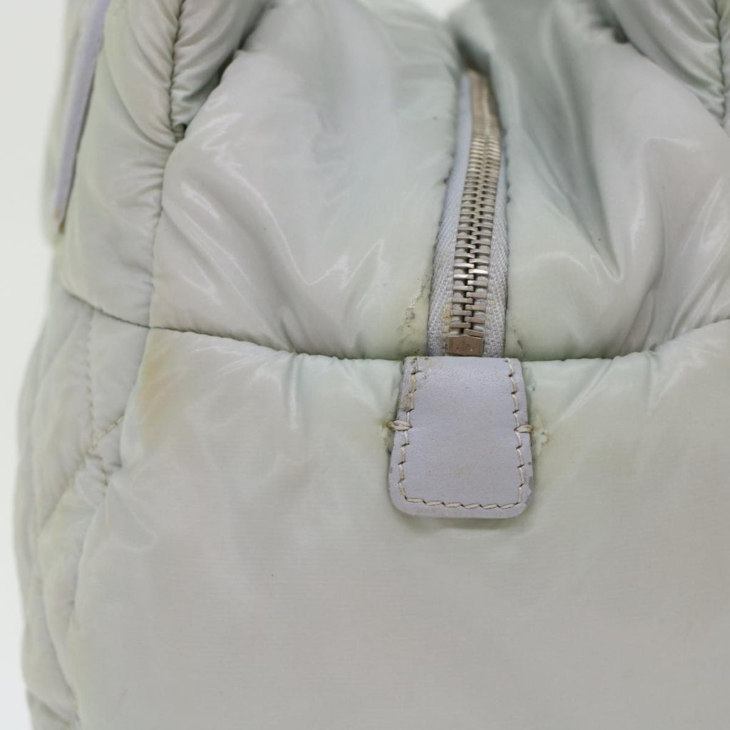 CHANEL Hand Bag Nylon Gray CC  45853