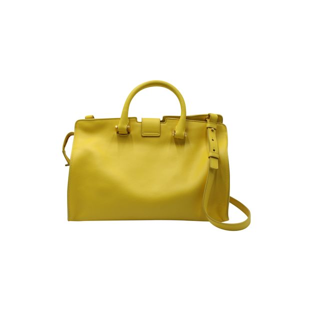 SAINT LAURENT Yellow Y Cabas Bag