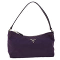 PRADA Accessory Pouch Nylon Purple  46139