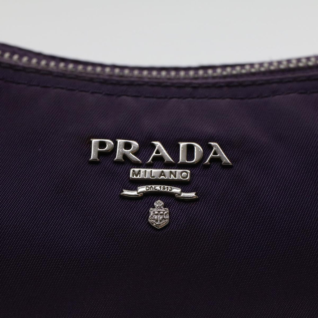 PRADA Accessory Pouch Nylon Purple  46139