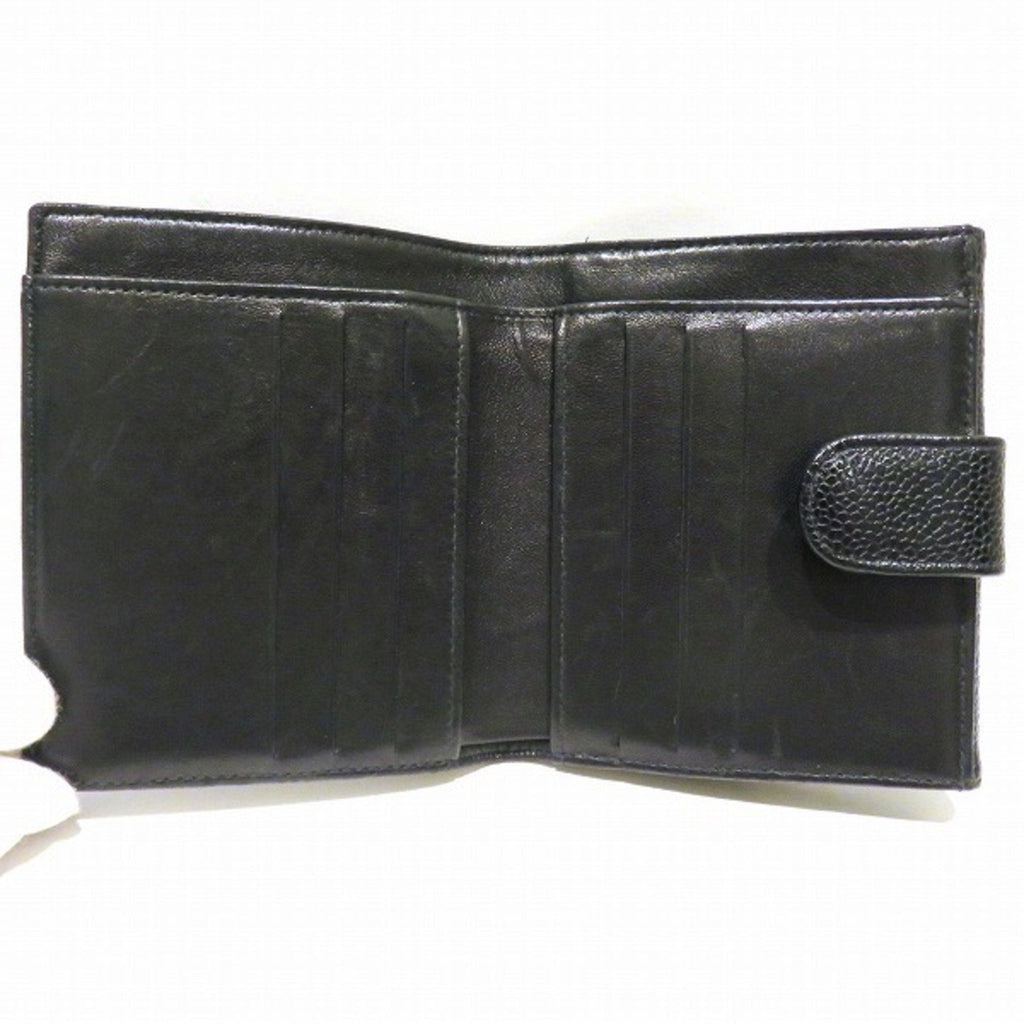 Chanel Black Leather  wallet accessories