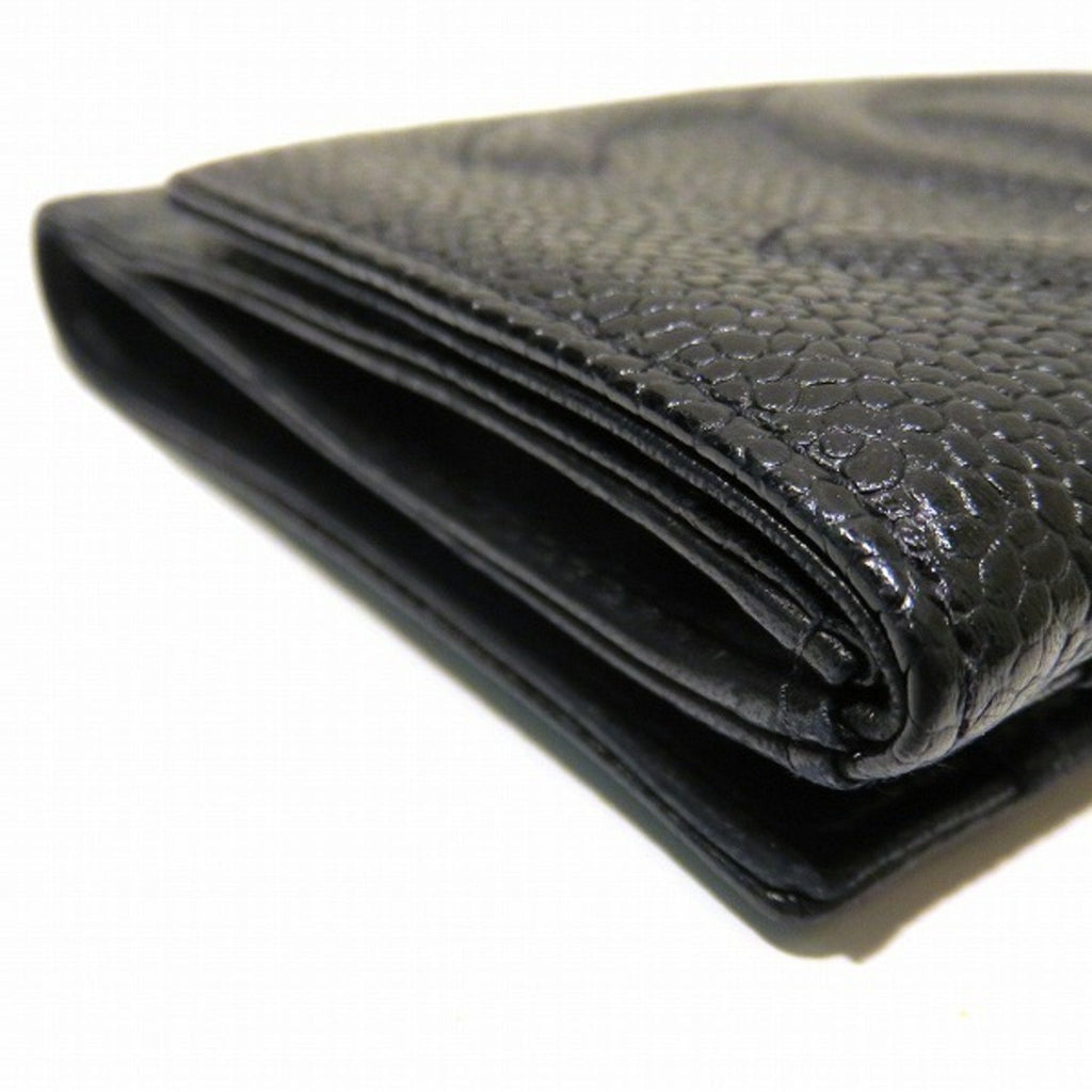 Chanel Black Leather  wallet accessories