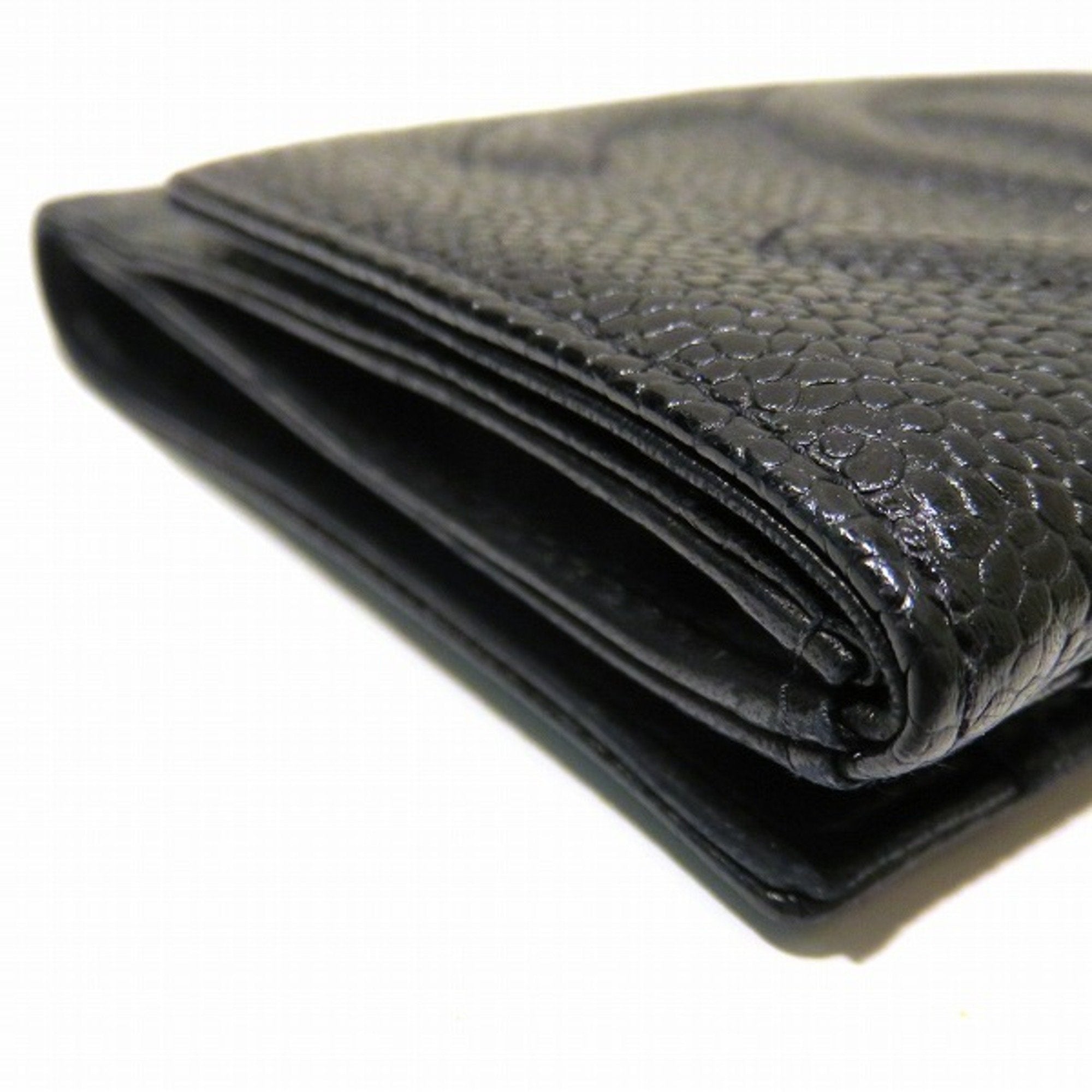 Chanel Black Leather  wallet accessories
