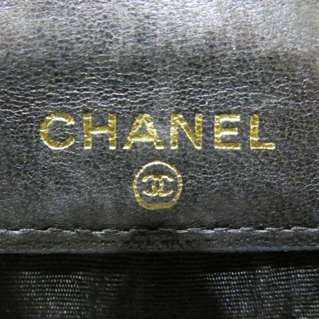 Chanel Black Leather  wallet accessories