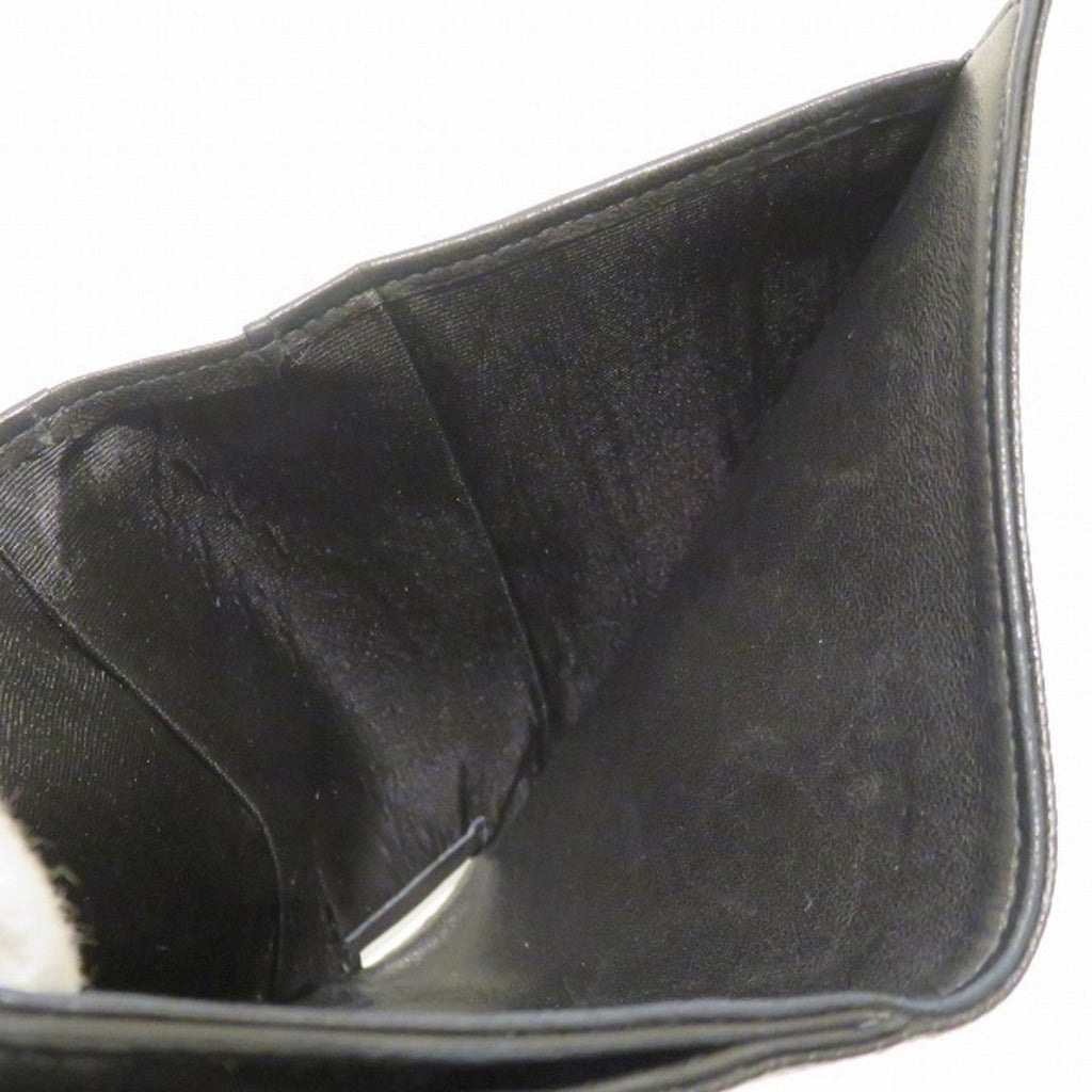 Chanel Black Leather  wallet accessories