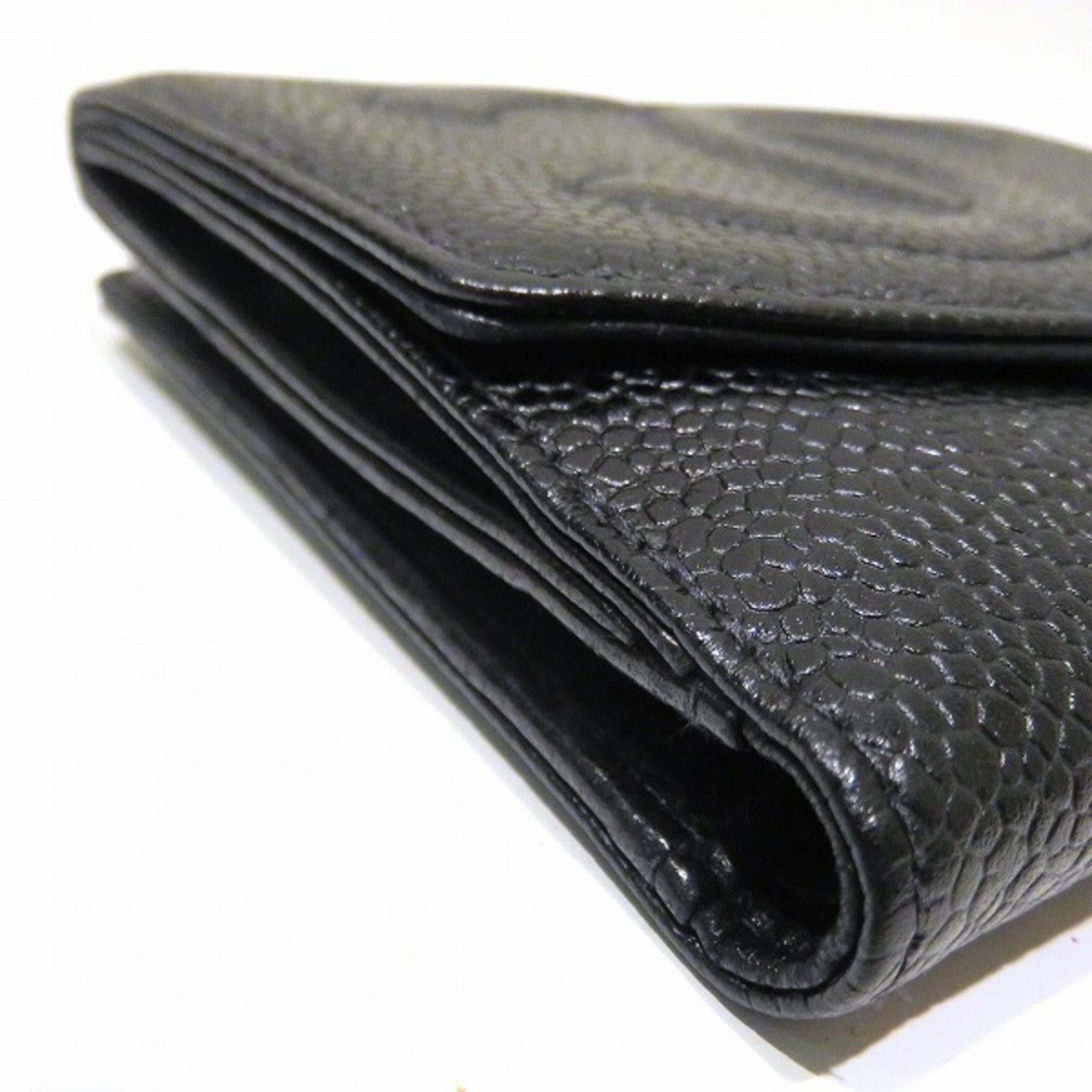 Chanel Black Leather  wallet accessories