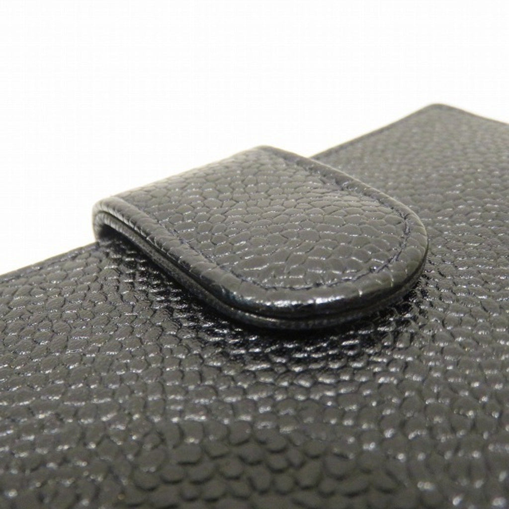 Chanel Black Leather  wallet accessories