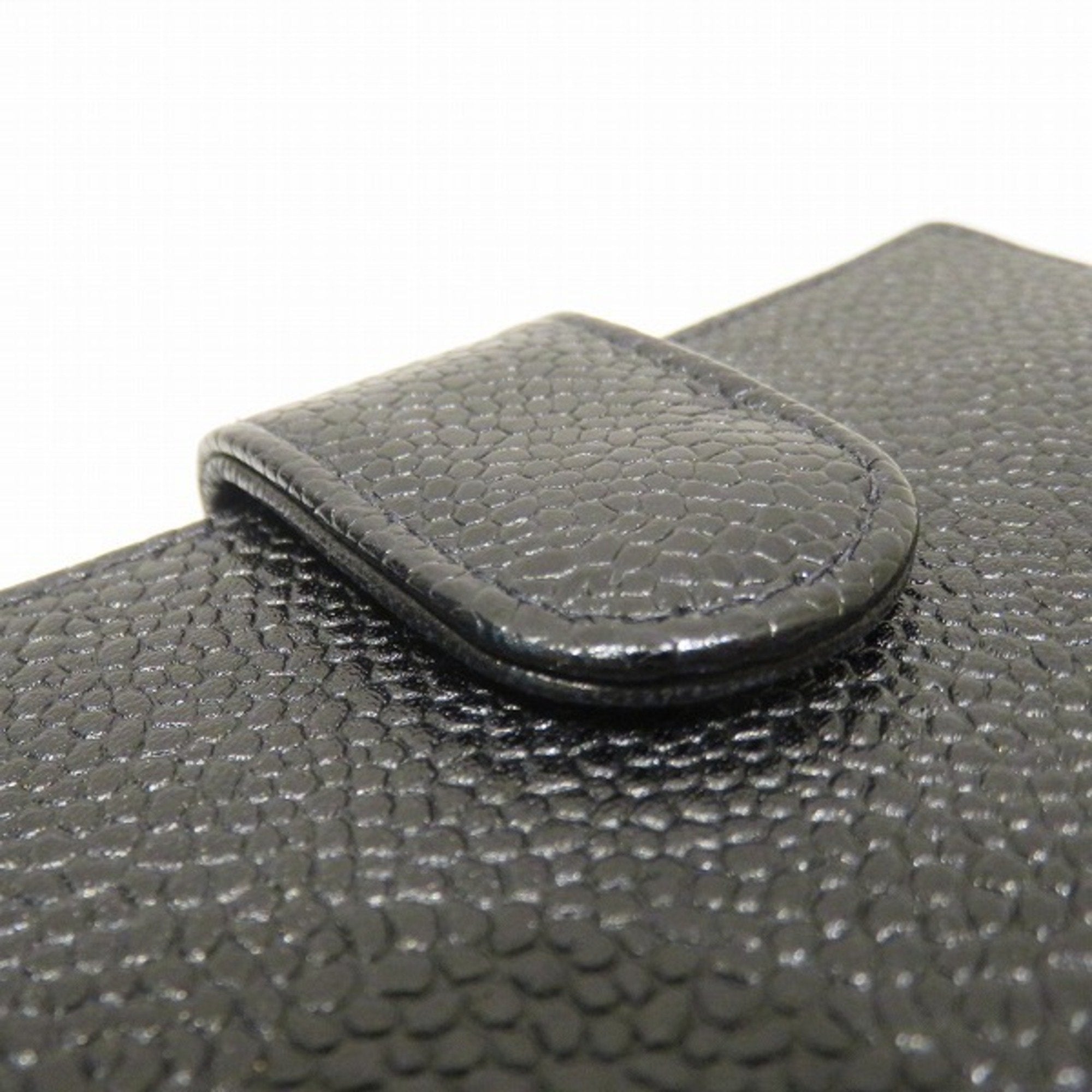 Chanel Black Leather  wallet accessories