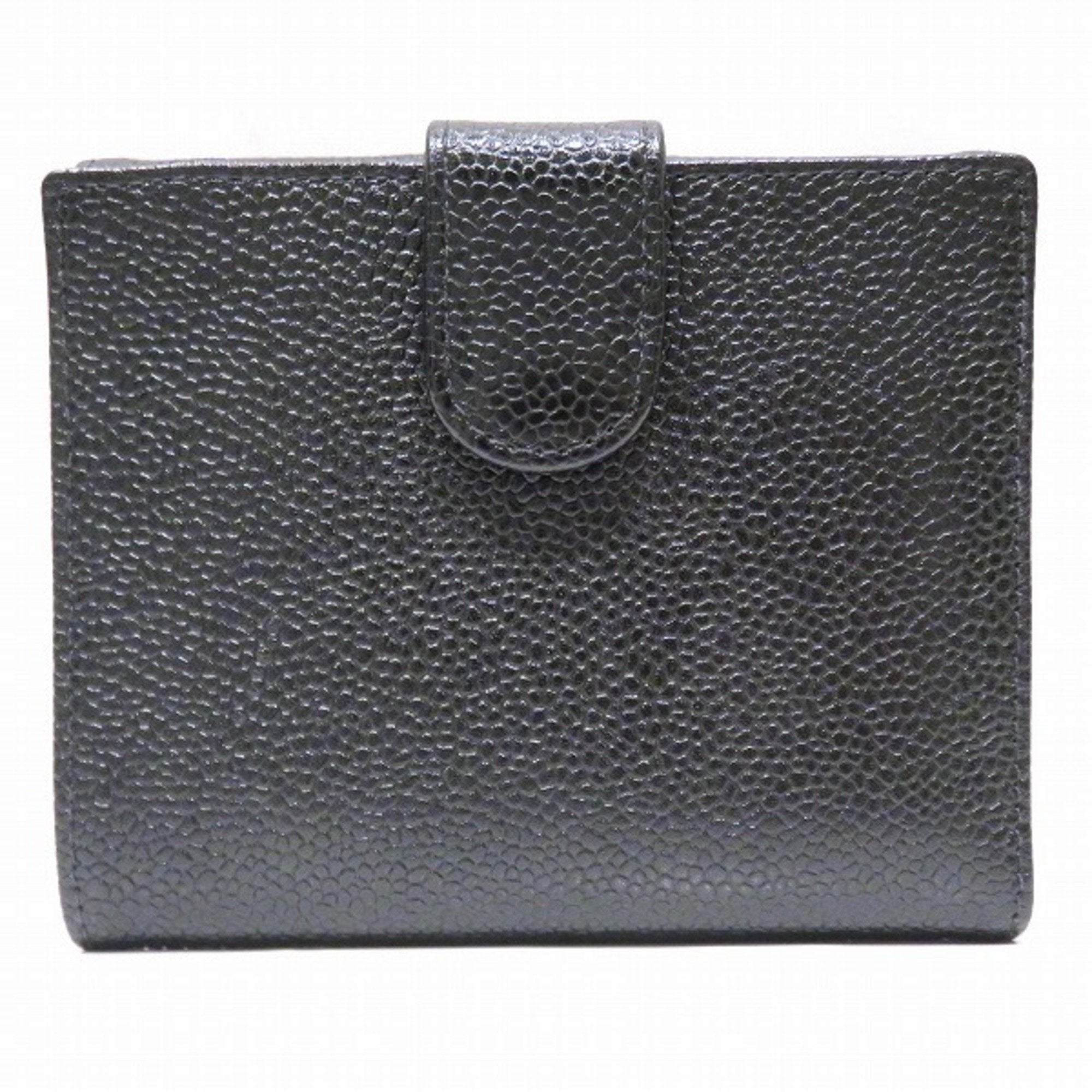 Chanel Black Leather  wallet accessories