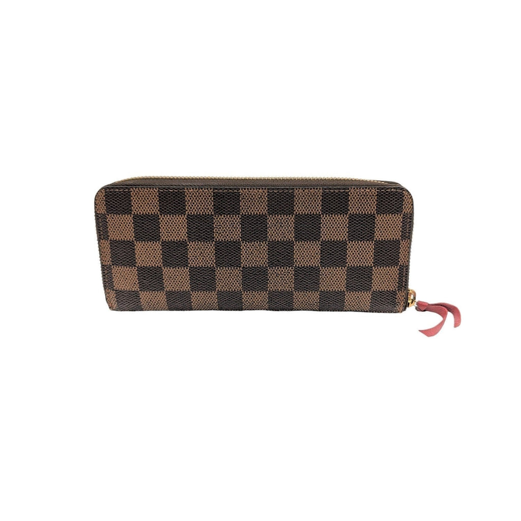Louis Vuitton Damier Ebene Clemence Wallet Cherry