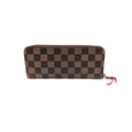 Louis Vuitton Damier Ebene Clemence Wallet Cherry