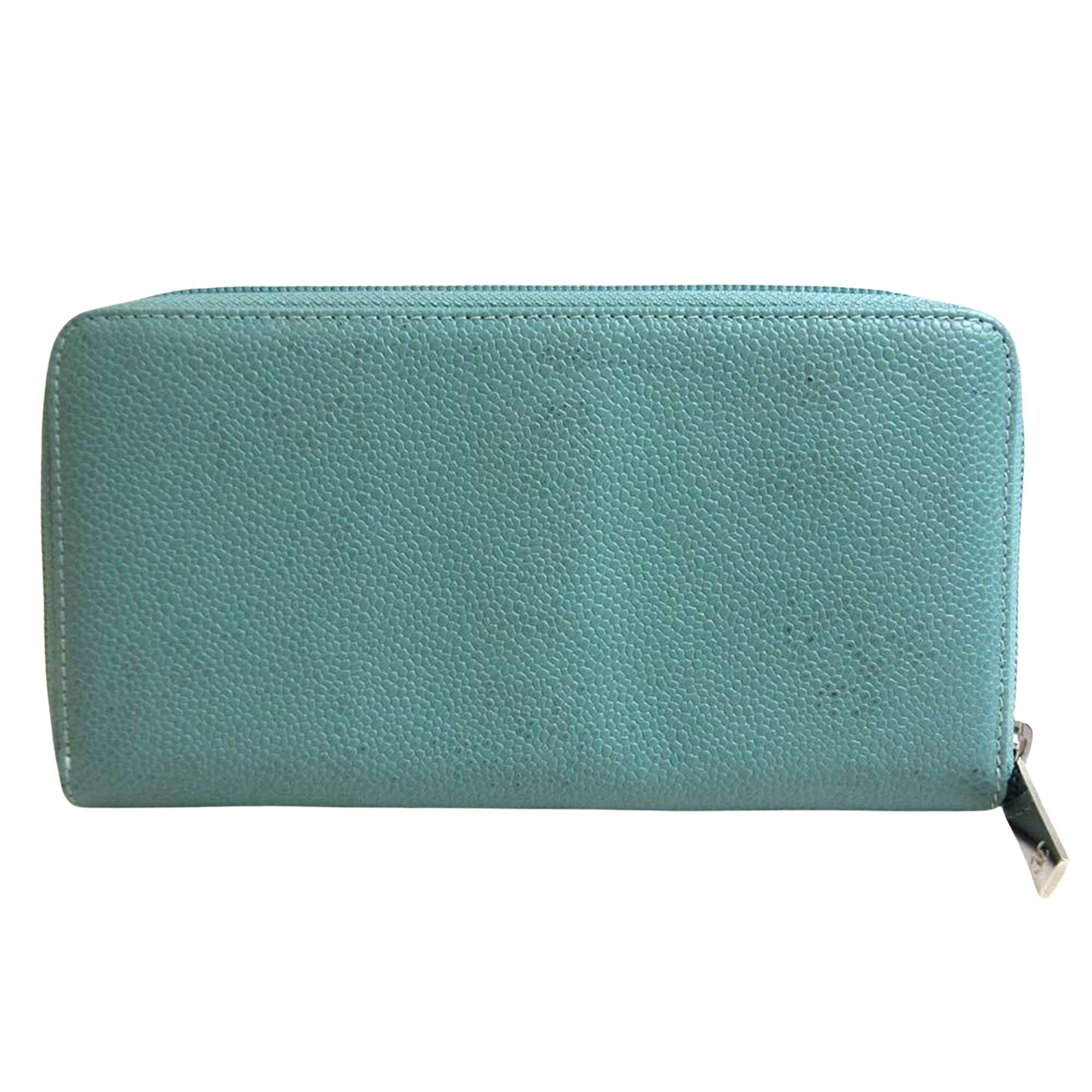Chanel Light Blue Leather  wallet accessories