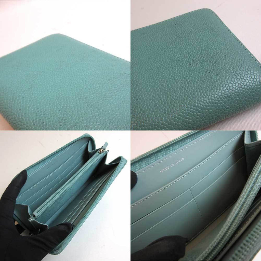 Chanel Light Blue Leather  wallet accessories
