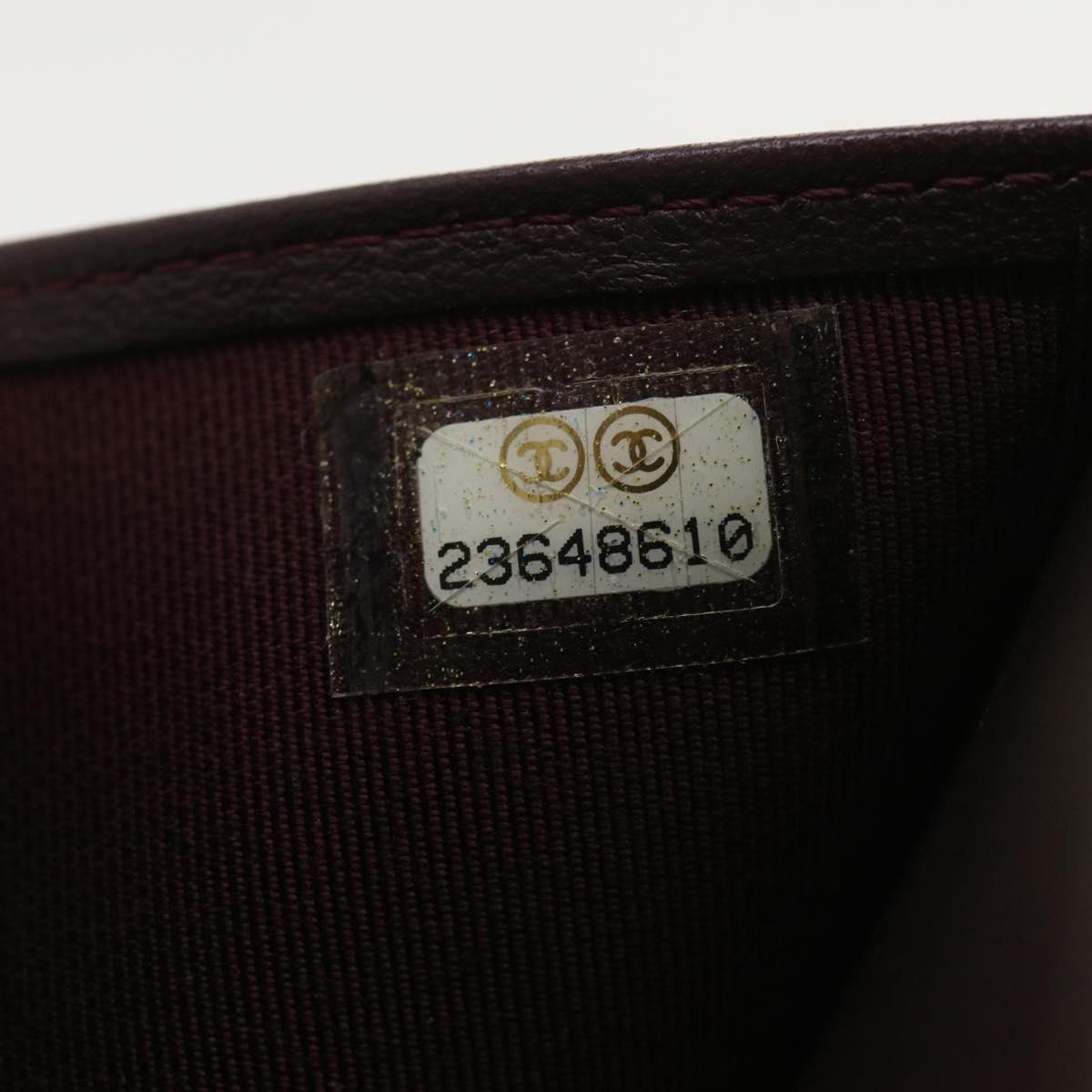 CHANEL Matelasse Wallet Lamb Skin Black CC Auth 47561