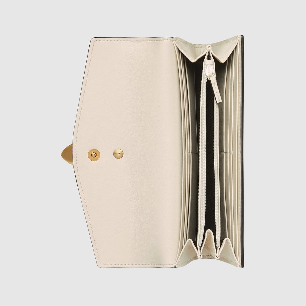 Gucci Sylvie Leather Mini Chain Bag White