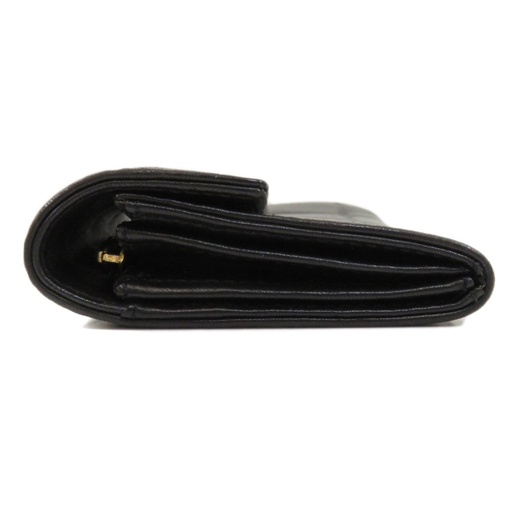 Chanel Black Calfskin Chocolate bar wallet accessories