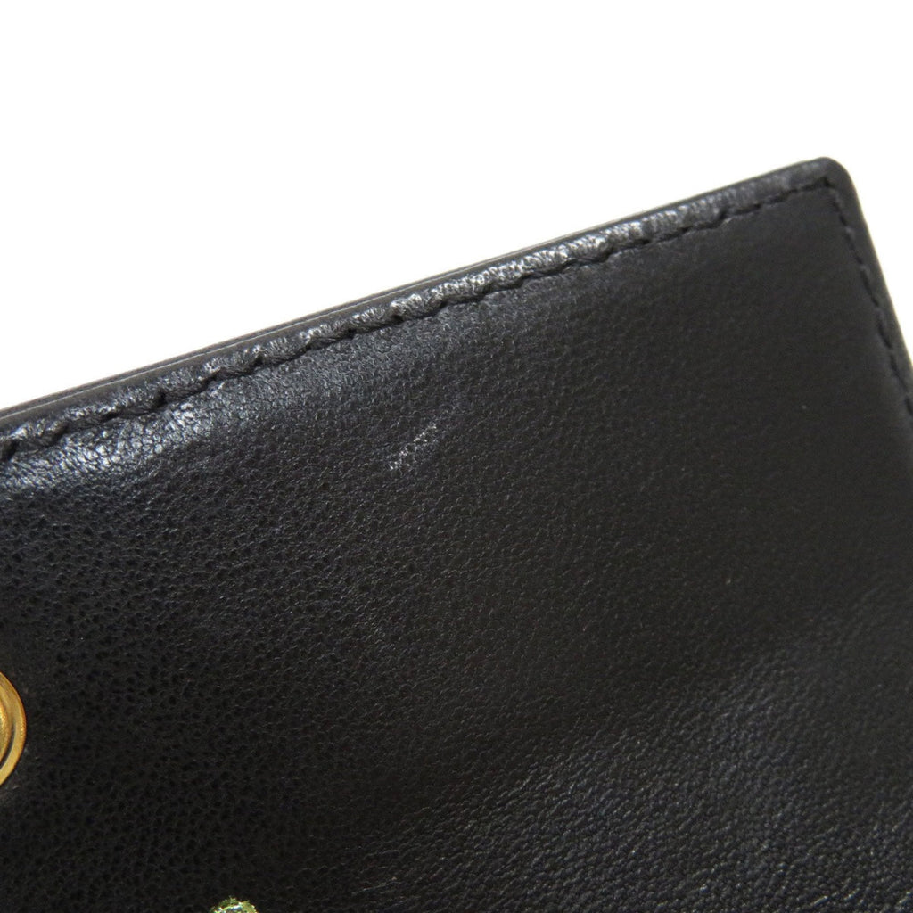 Chanel Black Calfskin Chocolate bar wallet accessories
