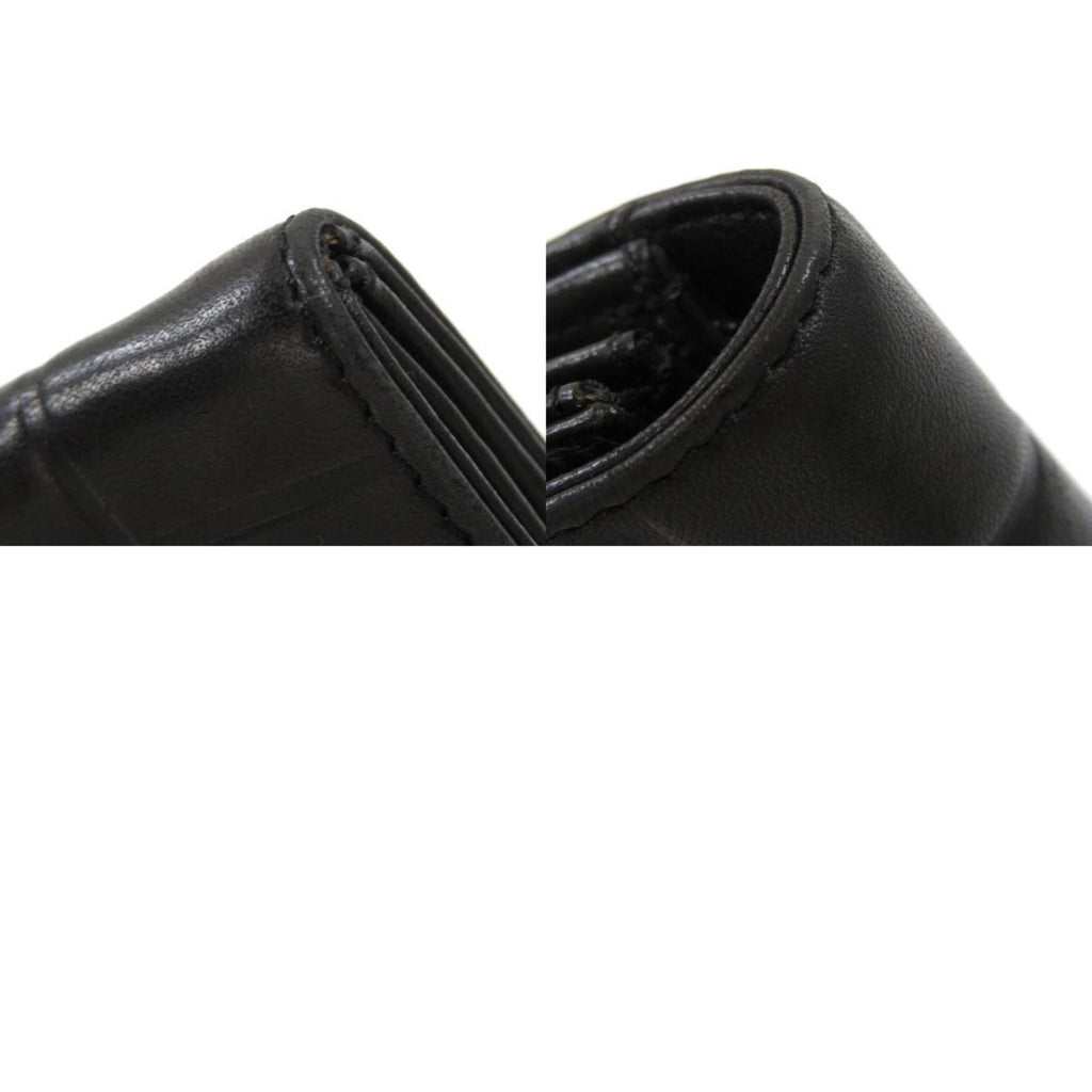 Chanel Black Calfskin Chocolate bar wallet accessories