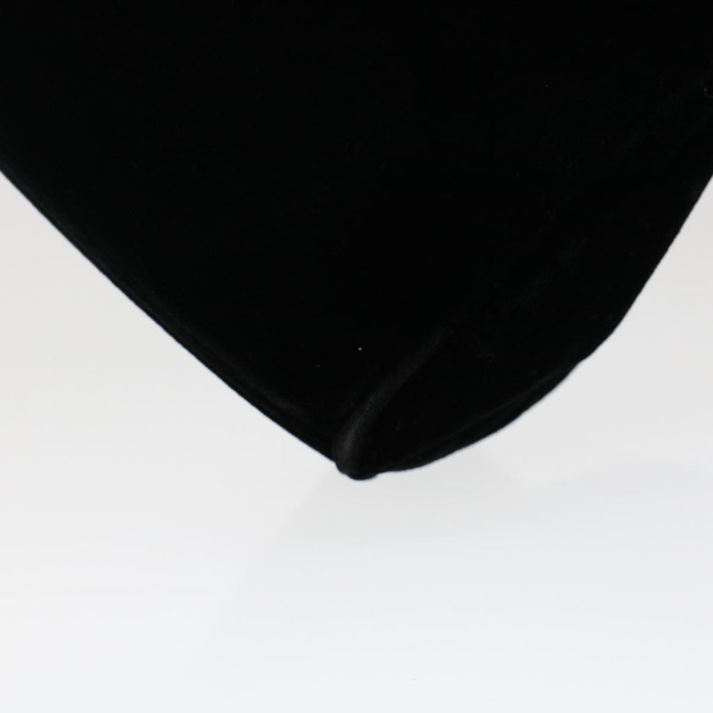 PRADA Shoulder Bag Velor Black  48128