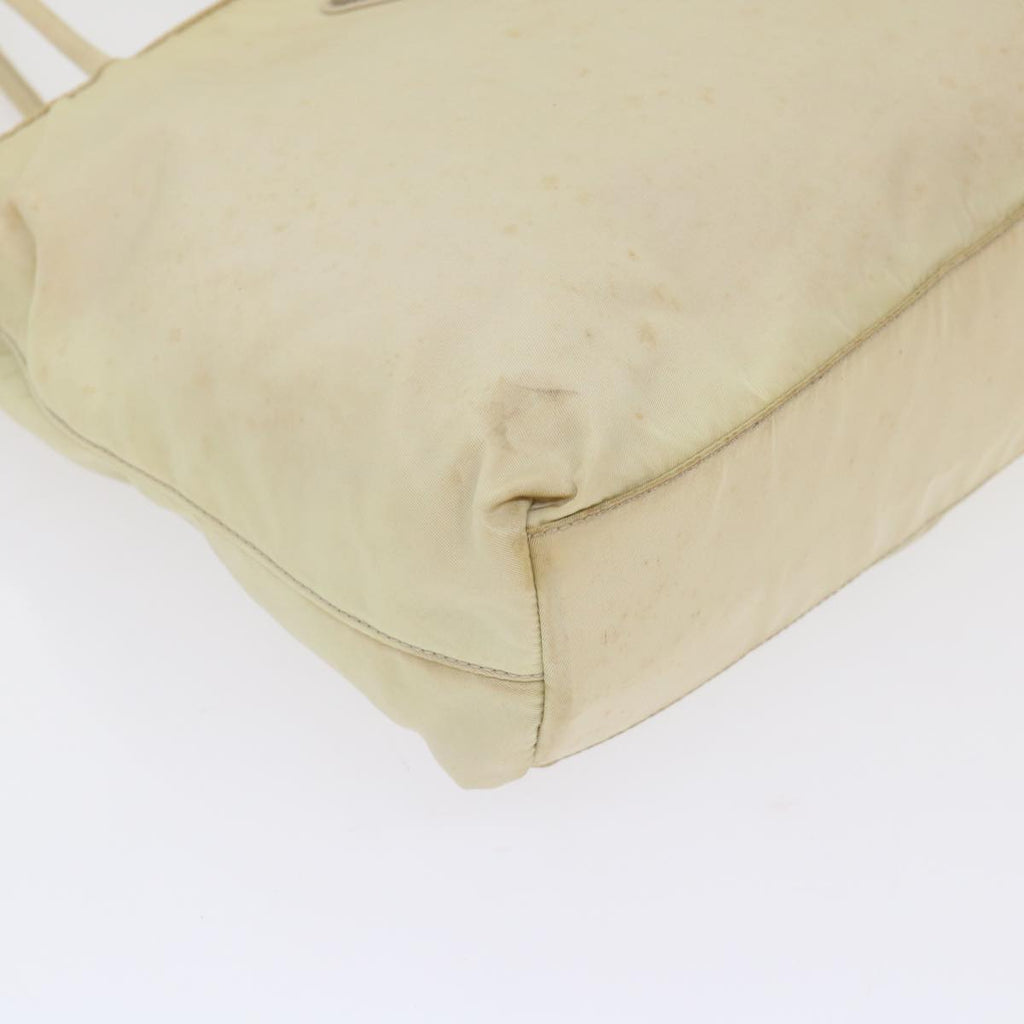 PRADA Hand Bag Nylon Beige  48236