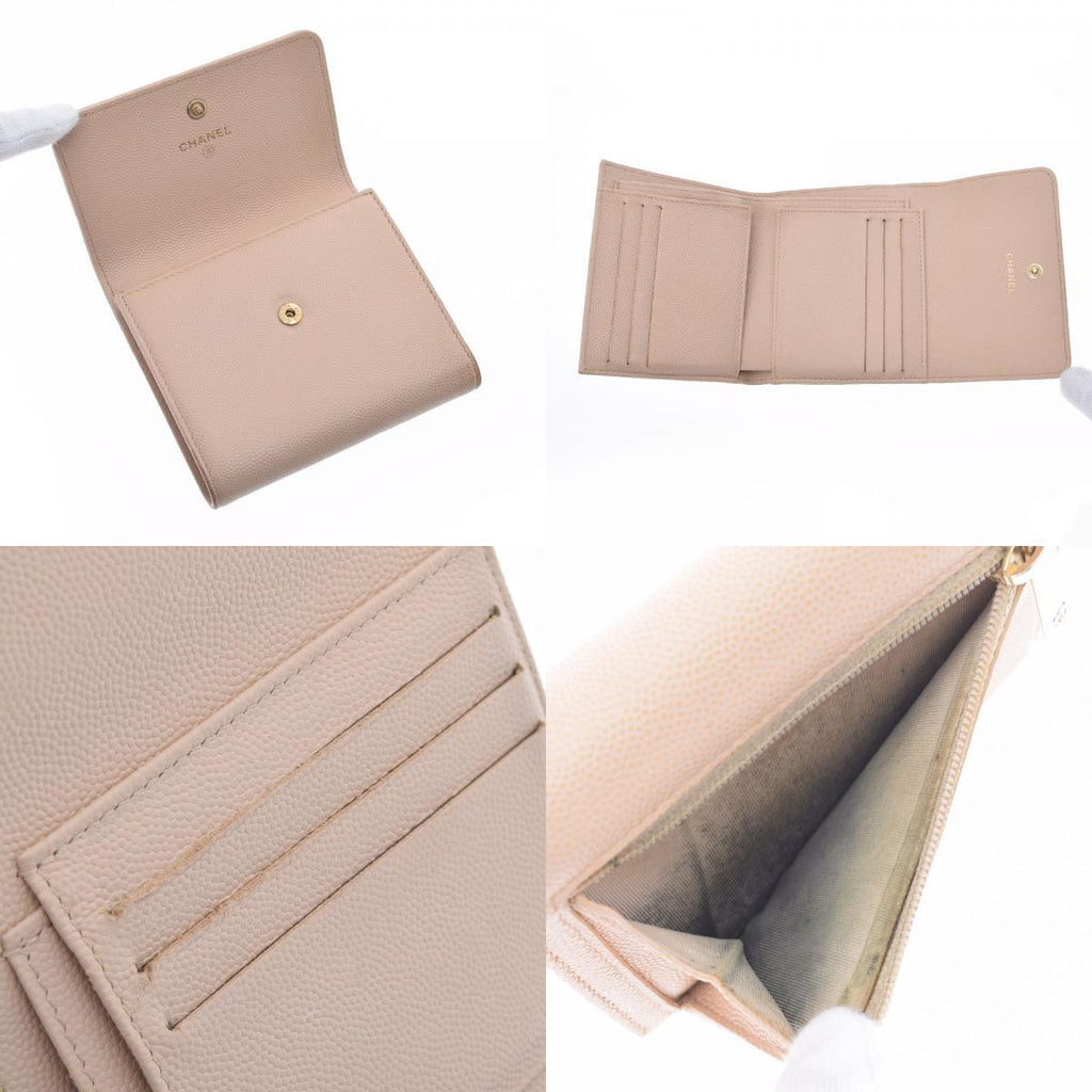 Chanel Beige Leather - wallet accessories