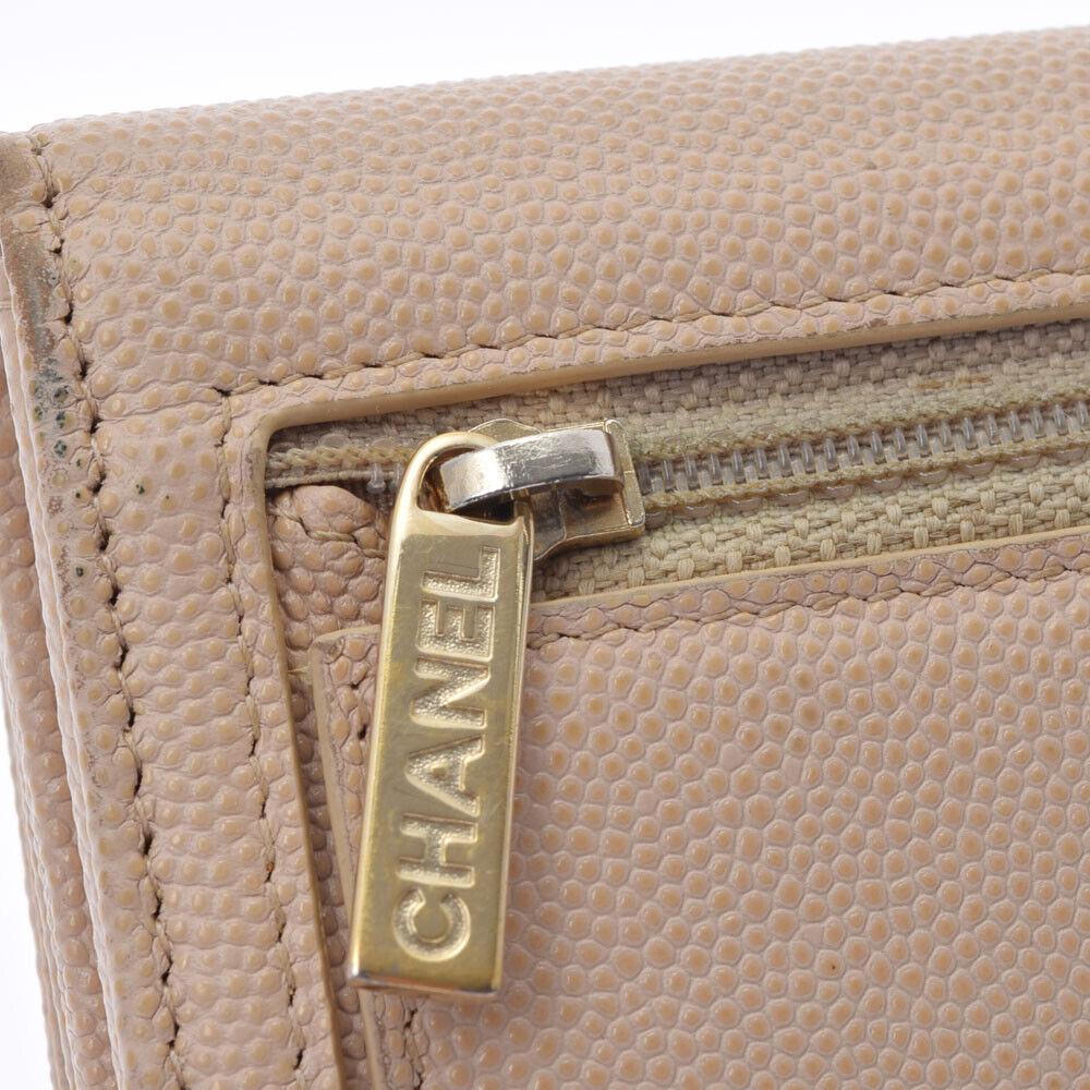 Chanel Beige Leather - wallet accessories