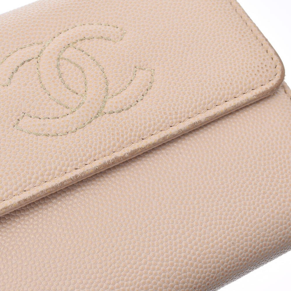 Chanel Beige Leather - wallet accessories