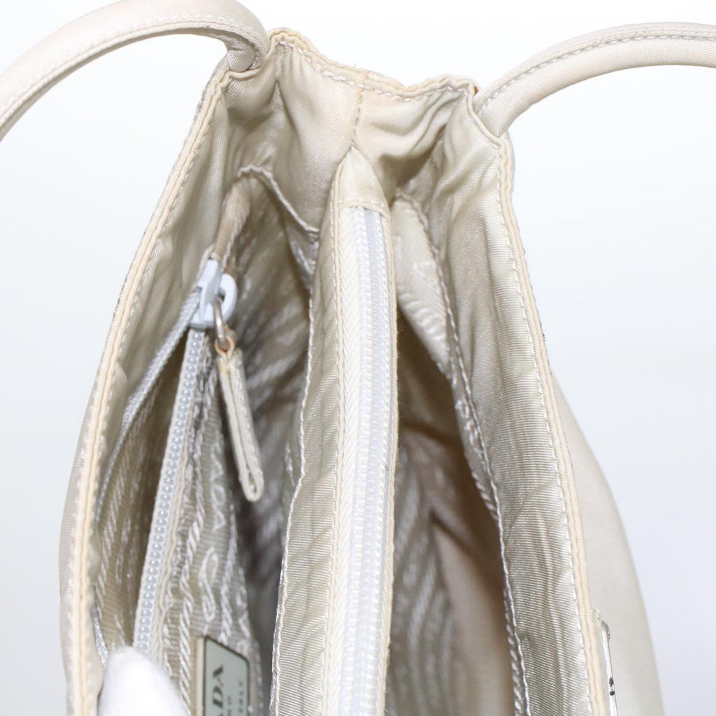 PRADA Tote Bag Nylon Ivory  48758