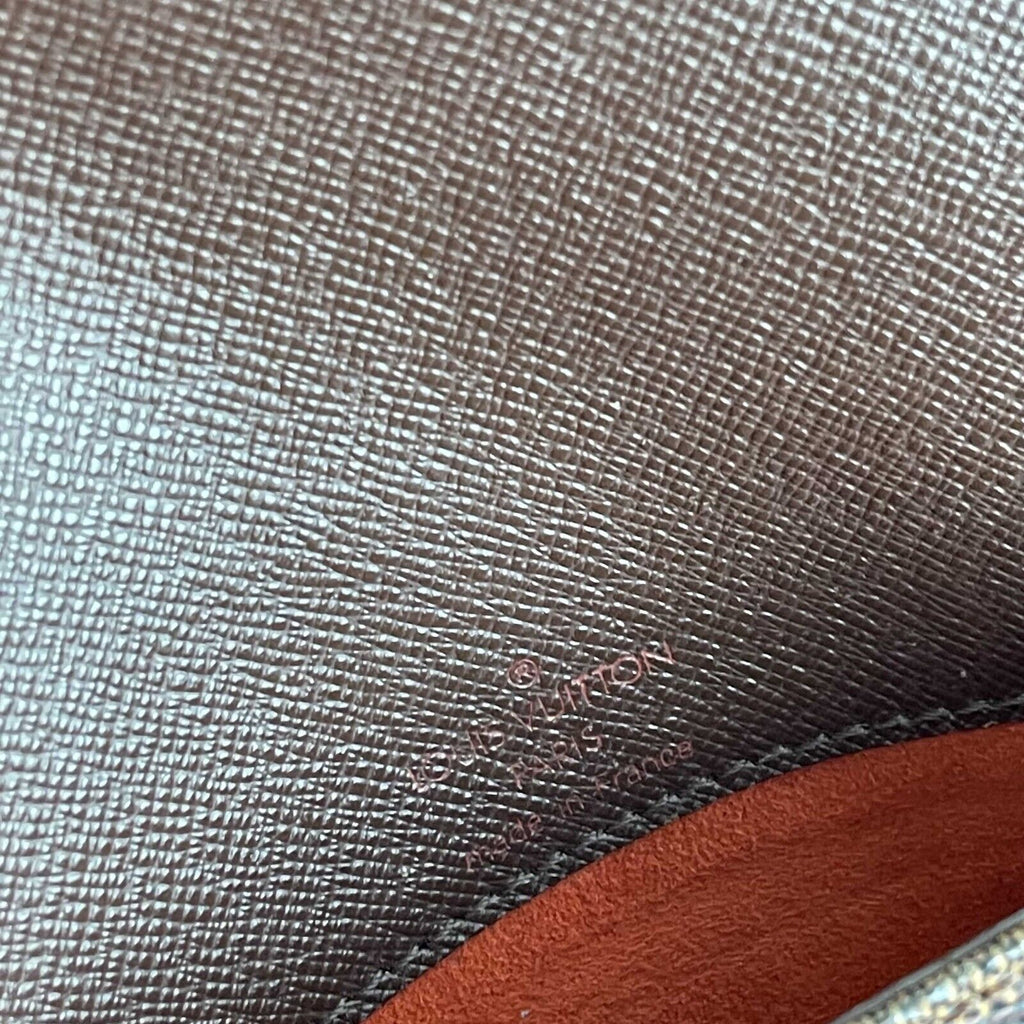 LOUIS VUITTON Musette Tango Damier Ebene Canvas Shoulder Bag