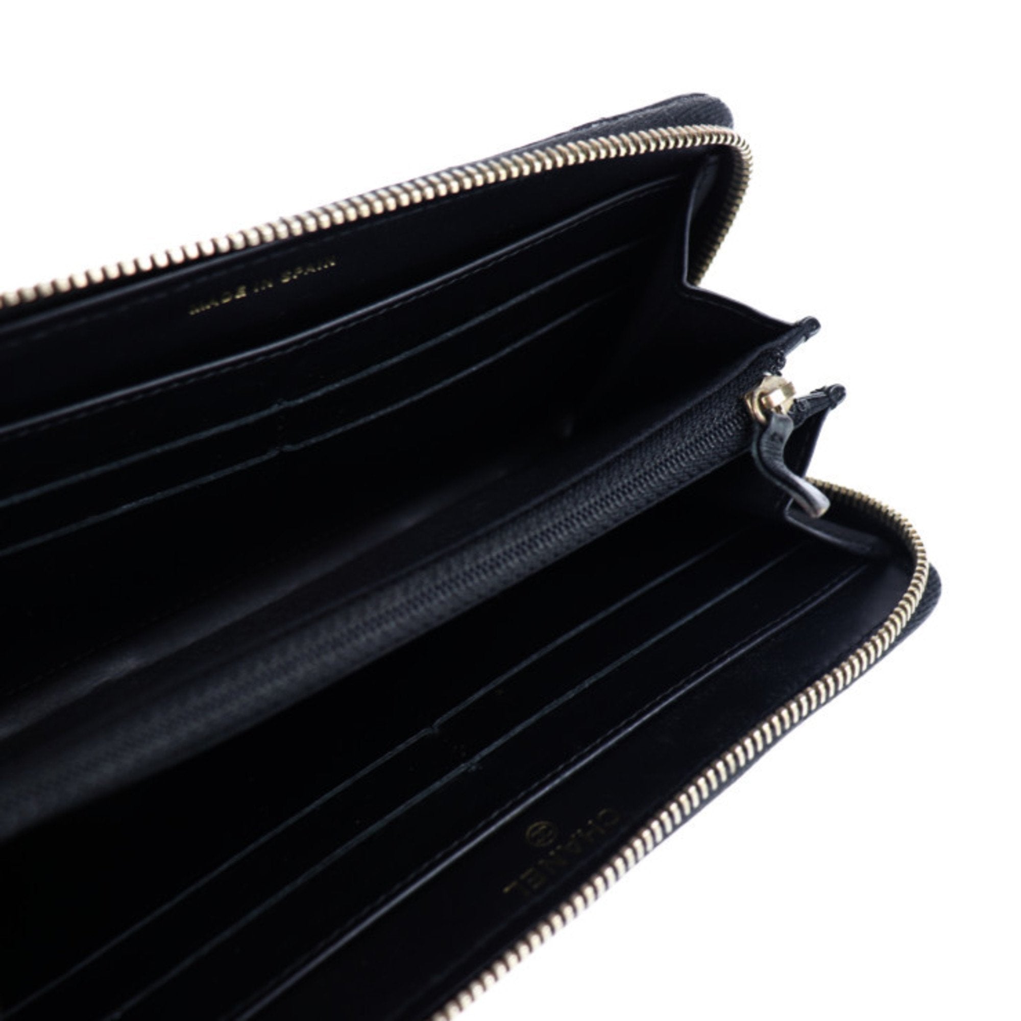 Chanel Black Leather 2.55 wallet accessories