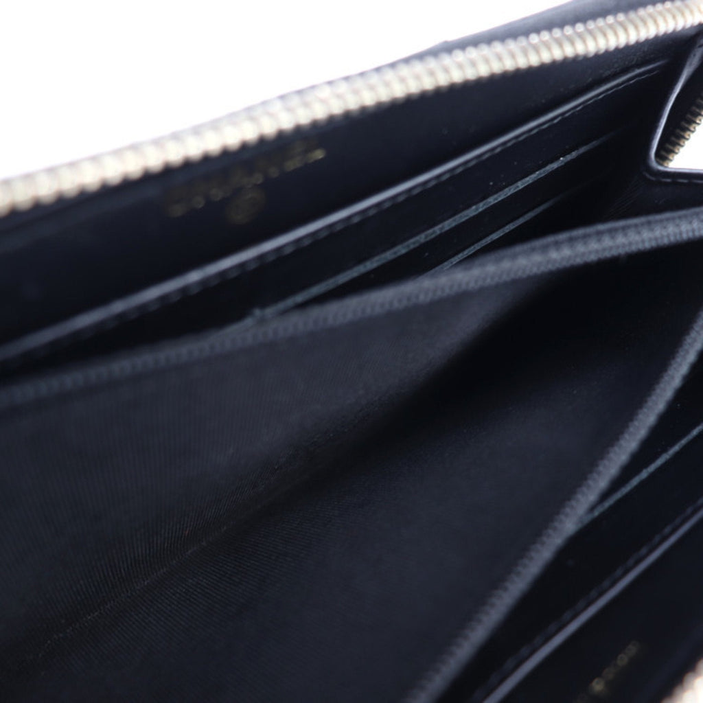 Chanel Black Leather 2.55 wallet accessories