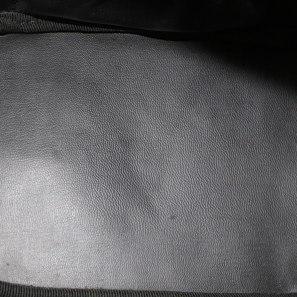 CHANEL Vanity Cosmetic Pouch Lamb Skin Black CC  49400A