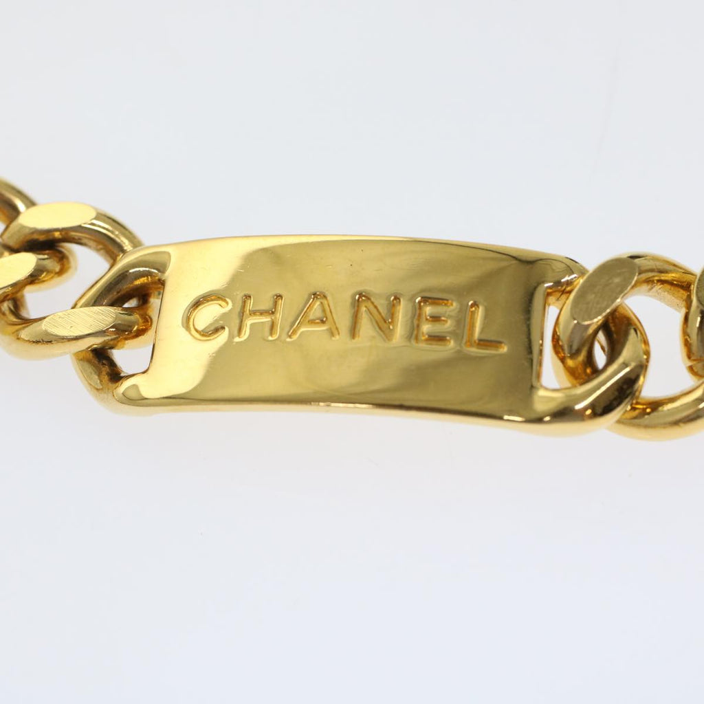 CHANEL Chain Belt Gold Tone CC Auth 49456A